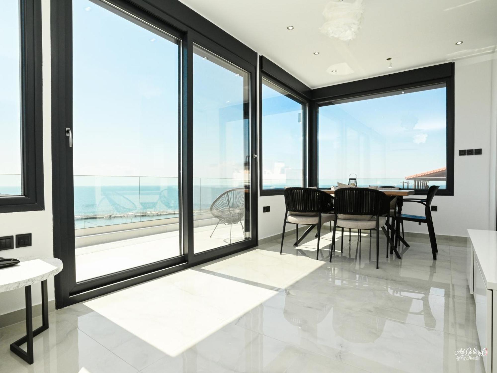 Ferienwohnung Panorama Penthouse Nea Kallikrateia Exterior foto