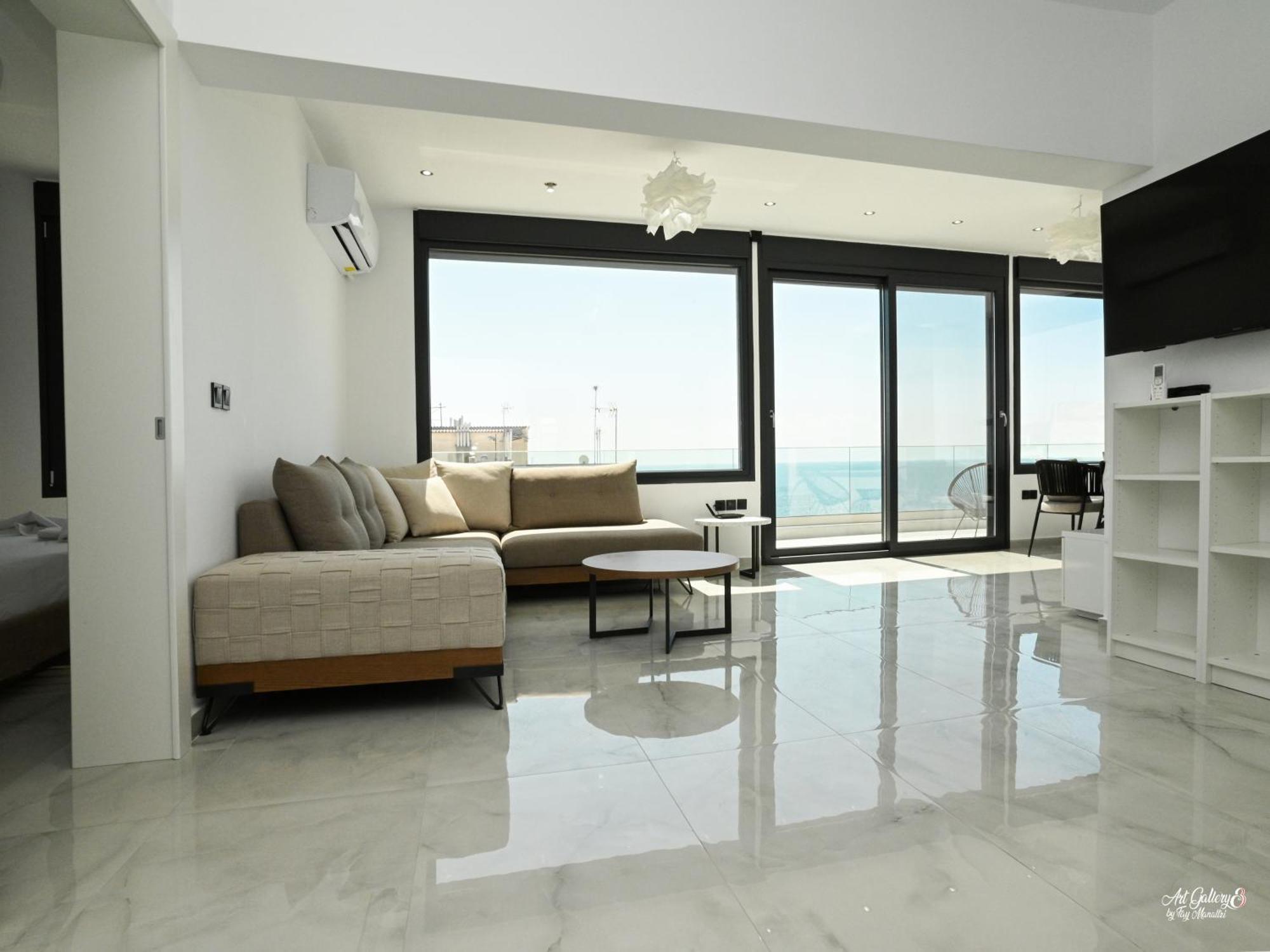 Ferienwohnung Panorama Penthouse Nea Kallikrateia Exterior foto
